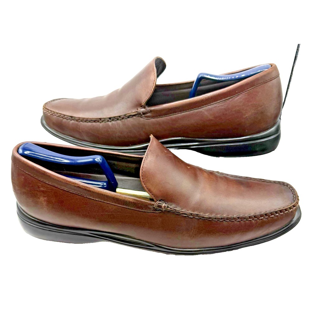 Cole Haan Air Loafers Men's Sz 12M Brown Leather Venetian Soles